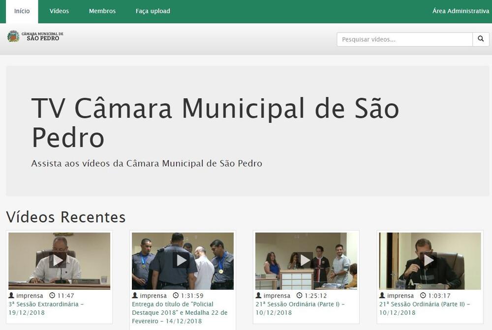 ACOMPANHE AS SESSÕES ATRAVÉS DA INTERNET