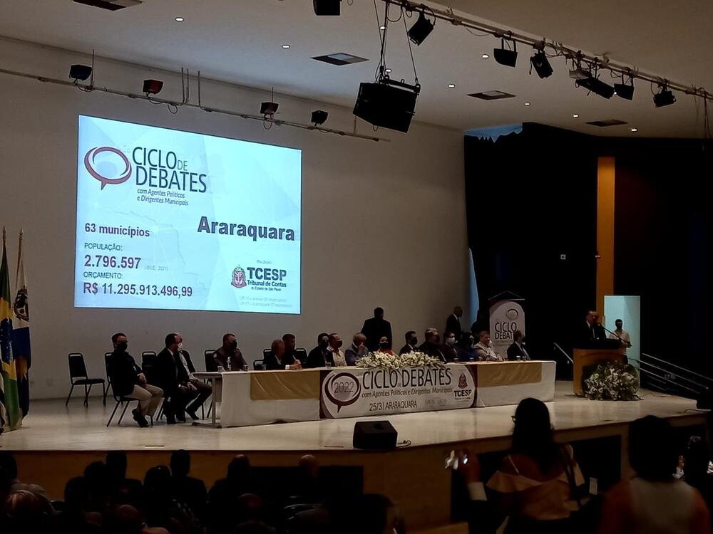 O TRIBUNAL DE CONTAS DO ESTADO DE SÃO PAULO REALIZA O 26º CICLO DE DEBATES COM AGENTES POLÍTICOS E DIRIGENTES MUNICIPAIS – 2022.