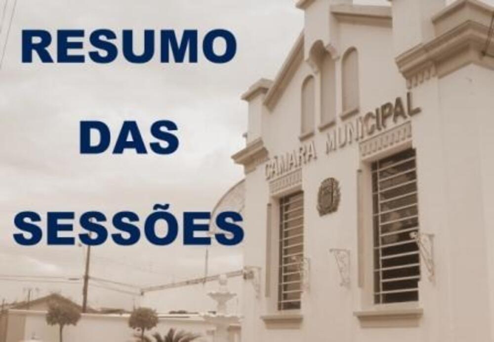 RESUMO DA 6ª SESSÃO ORDINÁRIA